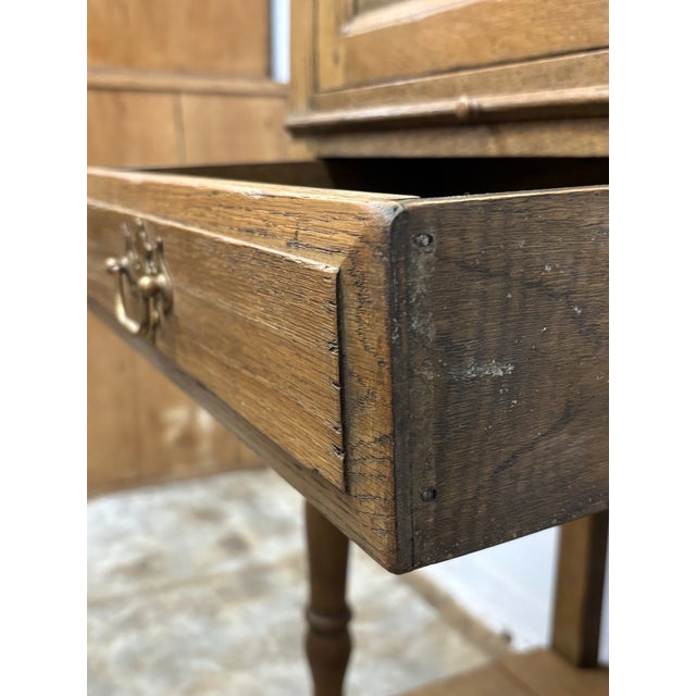 Wood 19th Century English Oak Cabinet For Sale - Image 7 of 8