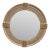 Round Weathered Wood Wall Mirror For Sale