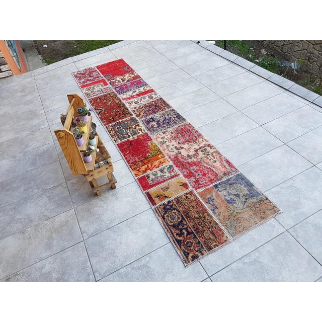 Mid 20th Century Oushak Anatolian Wool Carpet For Sale - Image 10 of 10