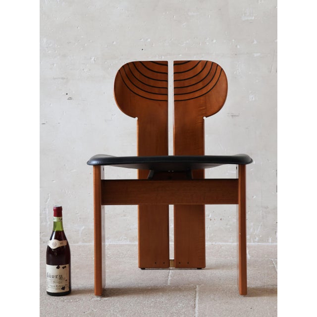 1980s Artona Series Africa Dining Chairs by Afra and Tobia Scarpa for Maxalto, 1980s, Set of 4 For Sale - Image 5 of 11