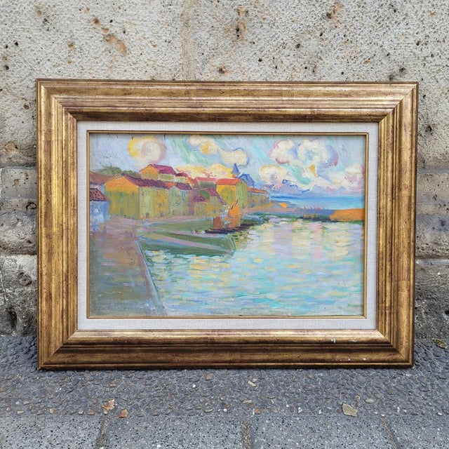 Oil on panel “coastal village”, julián de tellaeche, early 20th century – spain technique: oil on panel title of the work:...