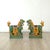 1930s Pair of Large Chinese Sancai Pottery Foo Dogs, 20th Century or Earlier For Sale - Image 5 of 12