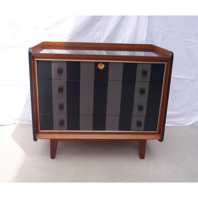 1950s Vintage Four-Drawer Chest of Drawers For Sale - Image 5 of 11