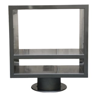 Rotating Metal Console Table, Italy, 1990s For Sale