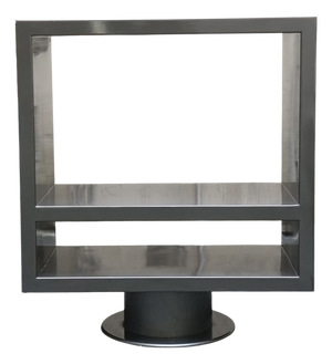 Rotating Metal Console Table, Italy, 1990s