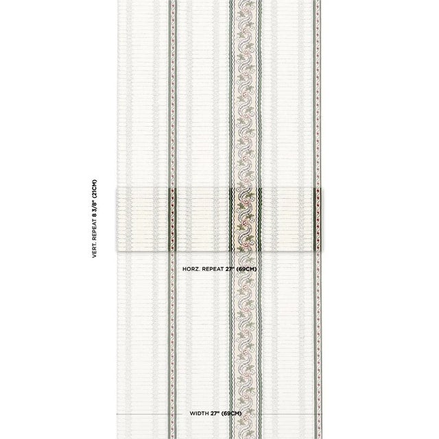 Rita Konig was inspired by several antique textiles in her personal collection when she created Serena Stripe wallpaper, a...