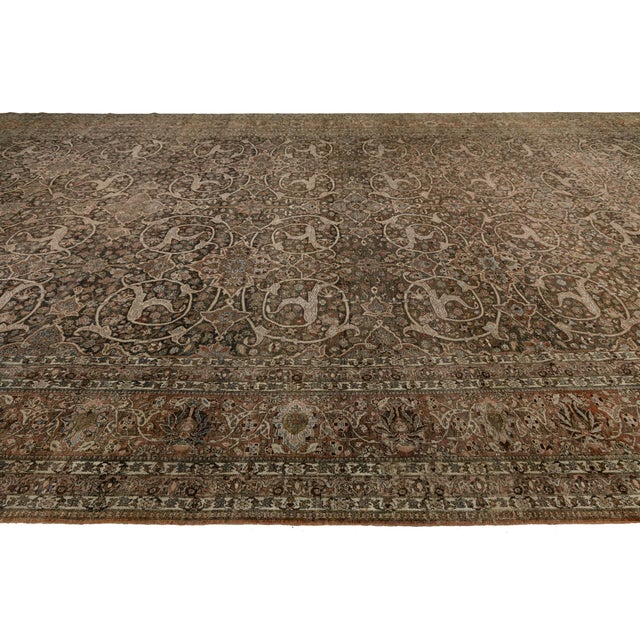 Textile Antique Bakhtiari Rug With Intricate All-Over Scroll & Medallion Pattern For Sale - Image 7 of 12
