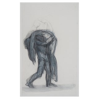 After Auguste Rodin, Demon Carrying a Shadow, 19th Century, Engraving For Sale