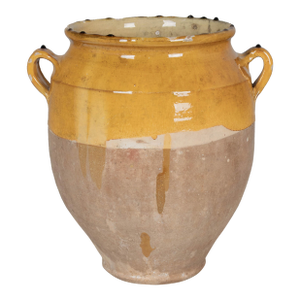 French Terracotta Vase or Pot À Confit 13"h