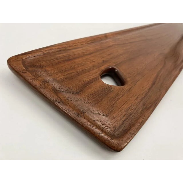 Mid-Century Modern Danish Lunch Board Tray in Teak by Johannes Aasbjerg for Aasbjerg & Ortoft, 1950s For Sale - Image 3 of 7