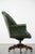 Large English Style Chesterfield Office Chair in Green Cowhide Leather For Sale - Image 3 of 18