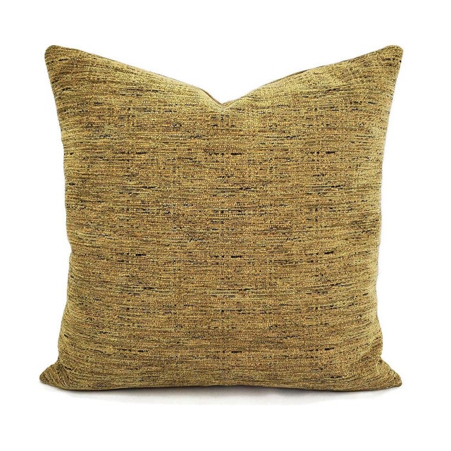 Textile Pindler Omega in Sage Pillow Cover - 20" X 20" Solid Textured Chenille Cushion Cover For Sale - Image 7 of 7