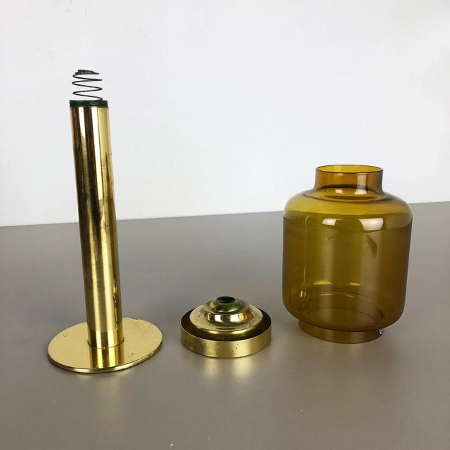 Brass & Glass Claudia Candleholder from Hans-Agne Jakobsson, Markaryd, Sweden, 1960s For Sale - Image 12 of 18
