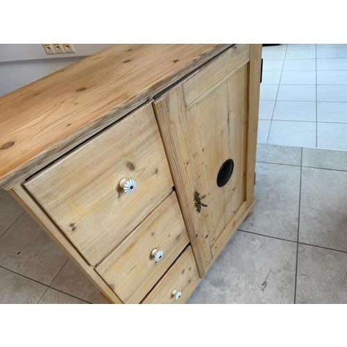 Rustic Farmhouse Bread Buffet, 1890s For Sale - Image 5 of 14