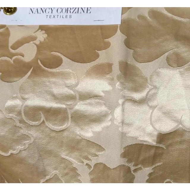 25 Yards Modern Nancy Corzine Dahlia Cotton & Silk Damask Fabric in Cream