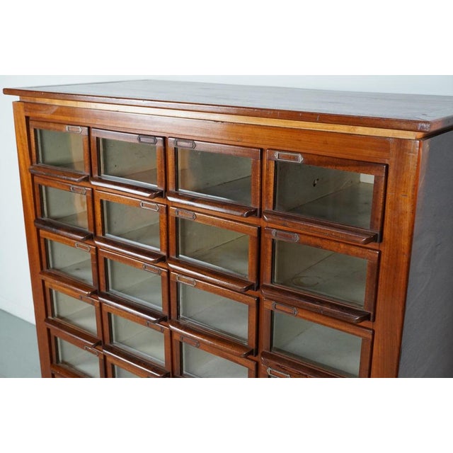 Vintage Dutch Hardwood Haberdashery Shop Cabinet, 1930s For Sale - Image 6 of 18