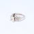 Contemporary Gia Certified Princess Cut Diamond Engagement Ring in 18k White Gold - Size 5 For Sale - Image 3 of 9