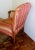 Art Deco Taffeta & Silk Striped Carved Details Arm Chair For Sale - Image 3 of 7