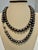 Fresh Black Water Round Pearl Single Strand Necklace, Opera Length, Silver Clasp For Sale - Image 11 of 18
