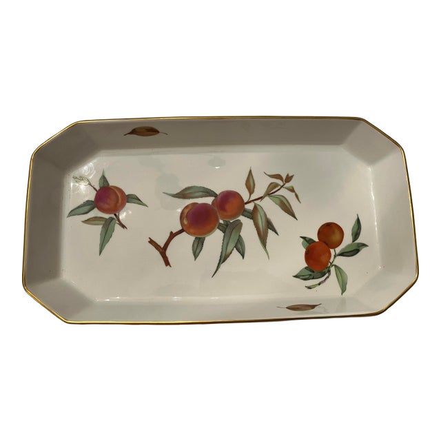 Mid 20th Century Royal Worcester Evesham Vale Serving Casserole Dish, Rectangular For Sale