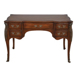 Karges FrenchLouis XV Style Walnut Writing Desk For Sale