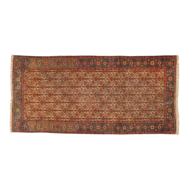 1920s Antique Persian Malayer Rug 6'2" X 12'10" For Sale
