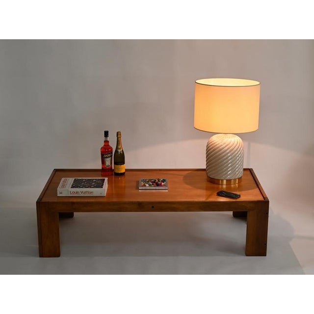 Tan Large Coffee Table by Afra and Tobia Scarpa for Cassina, 1960s For Sale - Image 8 of 16