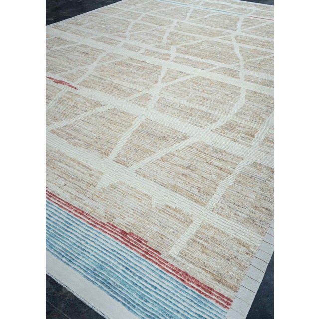 Taupe Turkish Tulu Handmade Rug 11'7" x 16'4" #20357 For Sale - Image 8 of 8