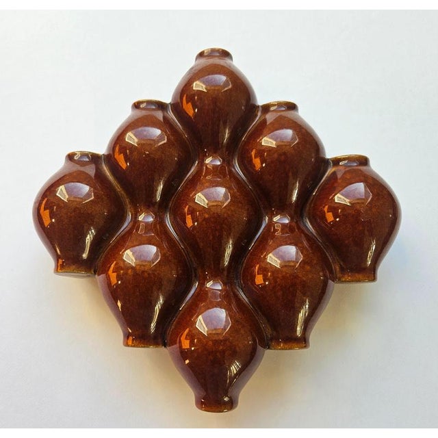 Mid-Century Modern Mid-Century Ceramic Wall Vase, 1970s For Sale - Image 3 of 13