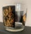 Mid 20th Century Ice Bucket Mid-Century Modern Black & Gold Glass For Sale - Image 5 of 6