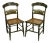Hitchcock Thomas Jefferson Monticello Limited Edition Painted Pair Chairs (A) For Sale