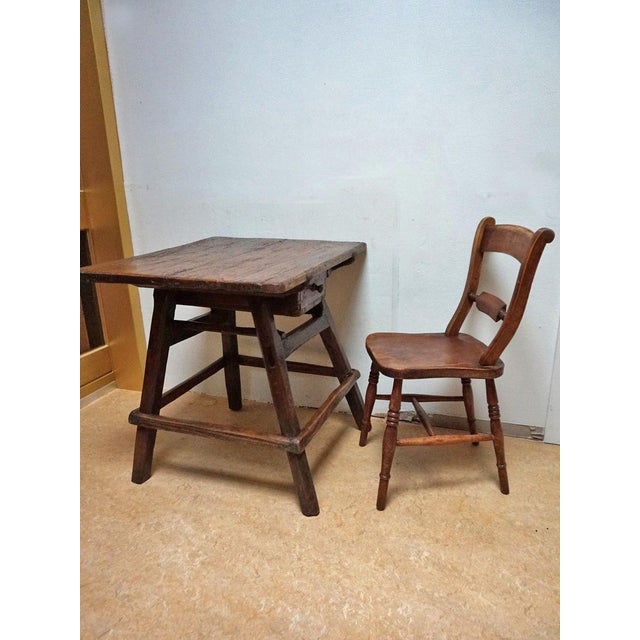 Small Antique Merchant Table, 1900s For Sale - Image 9 of 18