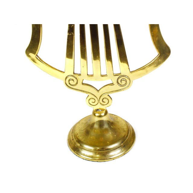 Vintage Brass 3 Arm Candelabra Centerpiece For Sale - Image 4 of 7