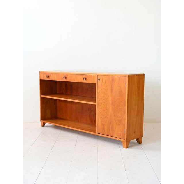 Scandinavian Sideboard with Hinged Door, 1950s For Sale - Image 4 of 13