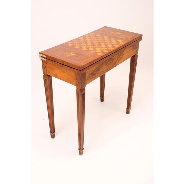Antique Top Game Table with Inlaid Chessboard, 1860 For Sale - Image 4 of 18