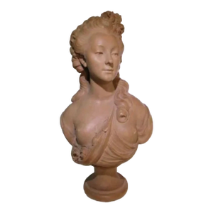 Early 20th Century French Terracotta Bust of Marie-Anne De Cupis Camargo