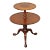 1970s Kittinger Mahogany Queen Anne 2 Tier Dumbwaiter Side Table For Sale