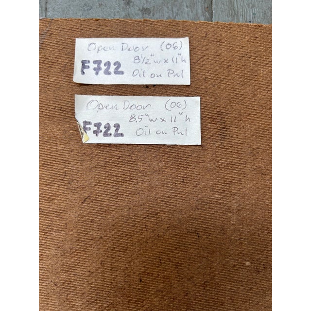 Contemporary Oil Painting on Panel of Nude Woman 8.5” X 11” by Artist Harold Grote For Sale In Philadelphia - Image 6 of 6