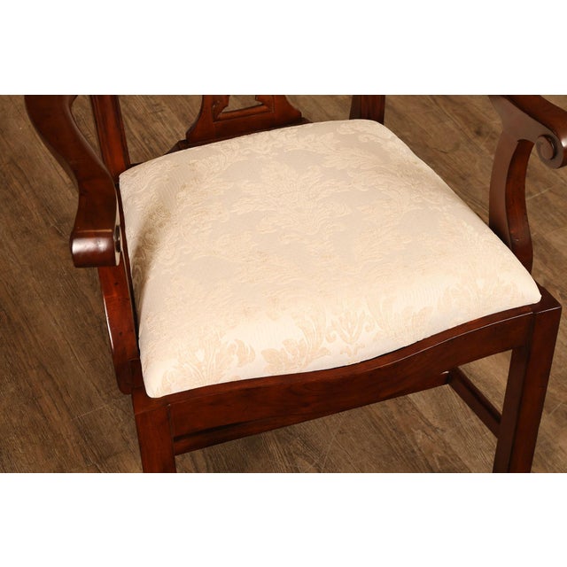 Scarborough House Chippendale Style Pair Of Mahogany Armchairs For Sale - Image 9 of 18