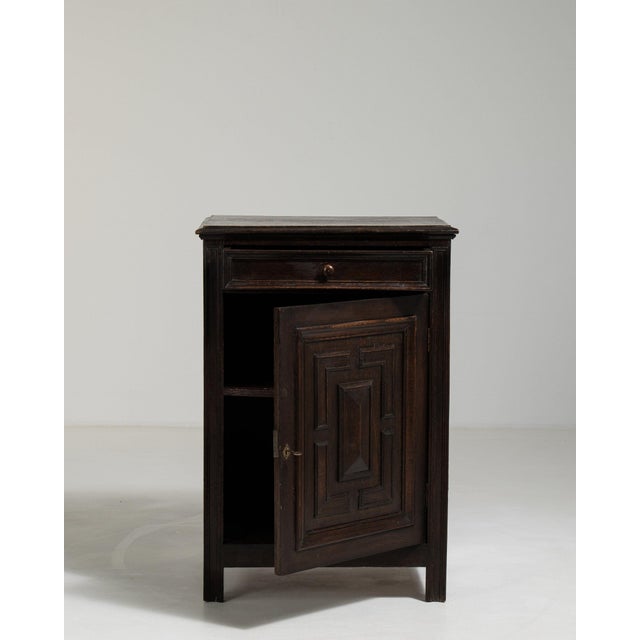 Mid 20th Century France Louis XIII Black Wood Storage Cabinets & Cupboards For Sale - Image 9 of 11