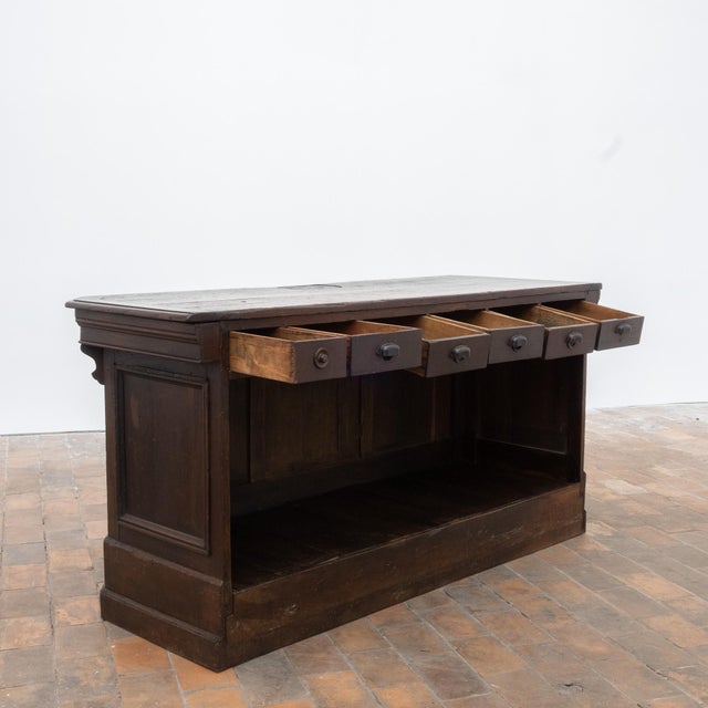 20th Century Oak Bar, France, 1900 For Sale - Image 4 of 10