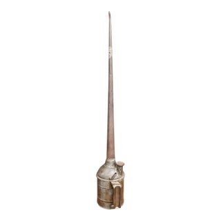 Antique Tin Oil Can With Long Spout For Sale