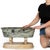 Green Rare Grand Tour Marble Basin Model of a Roman Bath Ca. 1810 For Sale - Image 8 of 18