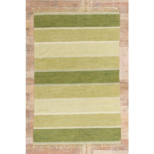 Vintage Swedish Rollakan Rug, 04'06 X 06'11 For Sale - Image 10 of 10