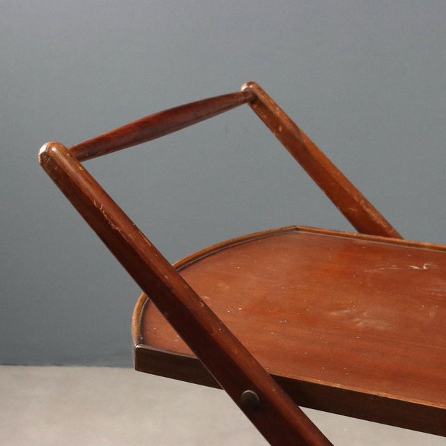 Vintage Kitchen Trolley in Beech, Italy, 1950s For Sale - Image 4 of 9