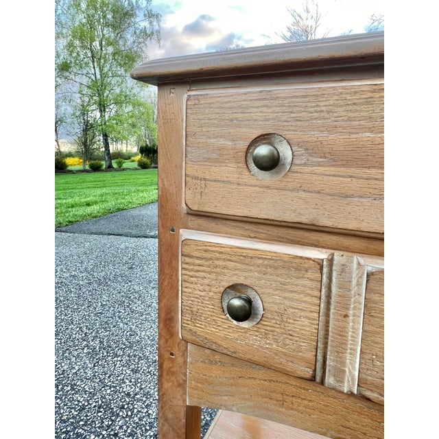 Brown Kincaid Ducks Unlimited Bleached Oak Console For Sale - Image 8 of 11