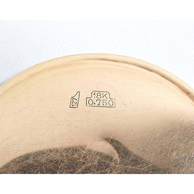 Chronograph Wristwatch in Landeron 48 Movement and 18k Gold Case, Switzerland For Sale - Image 15 of 18