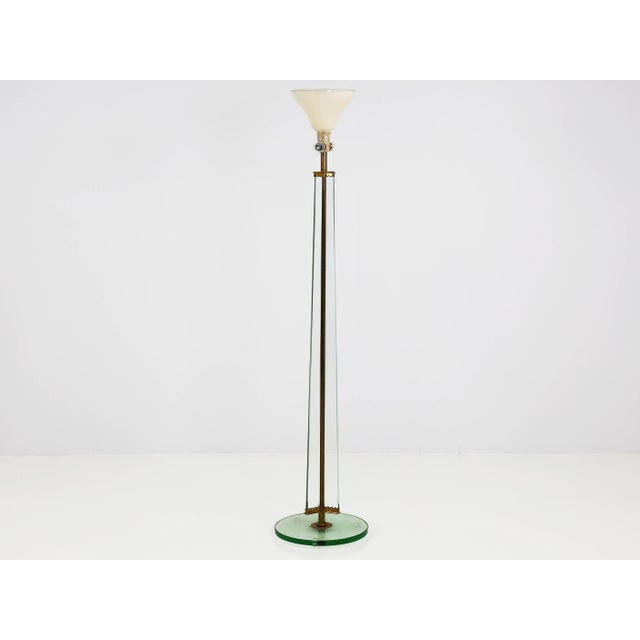 1940s Large Glass Stem Luminator Lamp by Pietro Chiesa for Fontana Arte, 1940s For Sale - Image 5 of 9