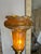 Vintage Brass Scissor Wall Lamp With Iridescent Glass Shade For Sale In Los Angeles - Image 6 of 13