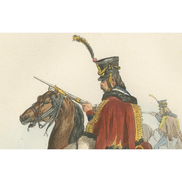 After Horace Vernet, Hussar Cavalryman on Horseback, 1843, Paper For Sale - Image 4 of 10